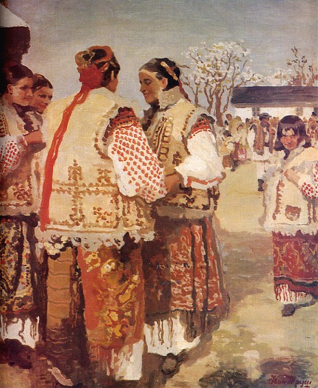 Image - Ivan Trush: Hutsul Women near a Church.